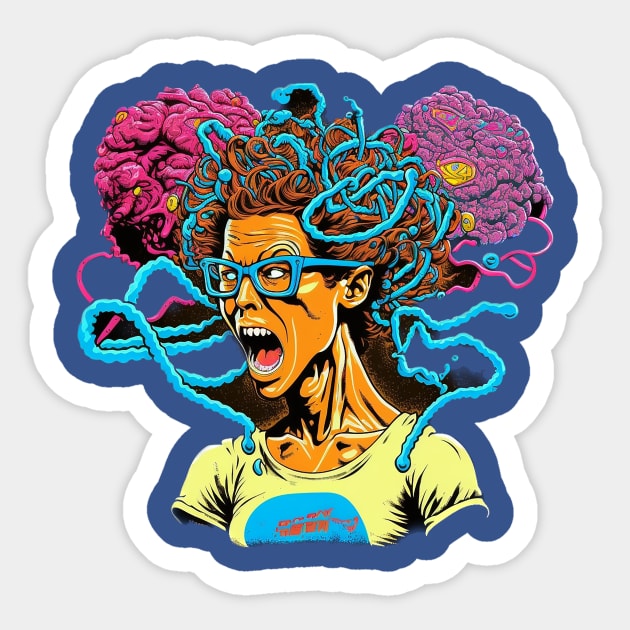 Jamie Lee Curtis vs Flying Spaghetti Monster Sticker by Creative Commons
